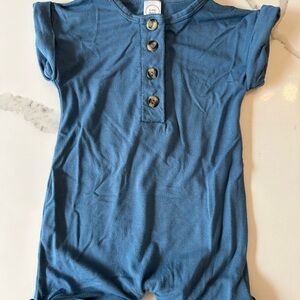 Lou Lou & Company Blue Romper 6-12m